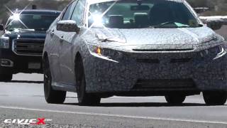 2016 Civic Sedan 10th gen Spied [upl. by Sivatnod36]