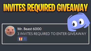 Setup Giveaway That Requires Invites on Discord [upl. by Ernest531]