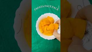 Papaya Face Pack  brightening amp whitening skin \ papaya beautytips short [upl. by Gnuhp]