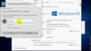 How to Join a Windows 10 PC to a Domain [upl. by Zoltai880]