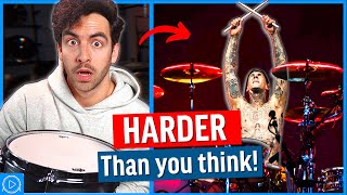 Why THIS Travis Barker Groove Is SO HARD 5 Tricks [upl. by Lindy115]