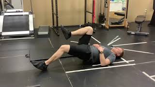 Supine Eccentric Hamstring Curl for Proximal Hamstring Tendinopathy With Physiotherapist [upl. by Switzer]