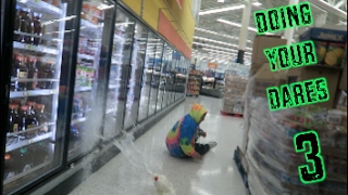 DOING YOUR DARES IN WALMART 3  FLIPS FOR A KISS GALLON SMASHING  MORE [upl. by Zia]