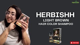 Revealing the GameChanging Power of Diana Light Brown Hair Color Shampoo  Herbishh [upl. by Asnerek]