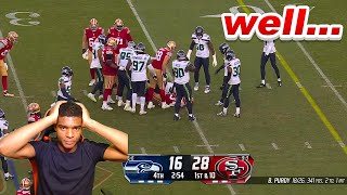 WE MIGHT BE DONE Seahawks vs 49ers Game  NFL 2023 Week 14 REACTION [upl. by Brenna683]