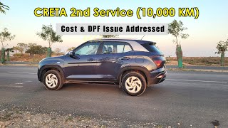 Creta Second Service Update  Cost and DPF Issue Explained  Roving Family [upl. by Burdelle]