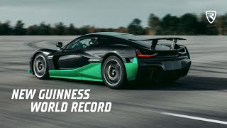 Bending Physics Nevera sets new Guinness World Records™ Title – 27574 kmh in reverse [upl. by Allac]