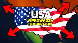 USA WPROWADZA WSZĘDZIE DEMOKRACJE  Age of History II [upl. by Alletniuq959]