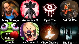 Scary Stranger Antarctica 88 Eyes The Horror Skibidi War Zombie Tsunami Ice Scream 1 Choo Char [upl. by Nart]