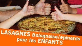 Recette lasagnes aux épinards maison [upl. by Sucramad]