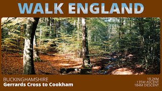 WALK ENGLAND Gerrards Cross to Cookham Timelapse swcwalks book1 walk40 [upl. by Reckford141]