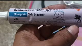 neosporin skin ointment uses in hindi neosporin skin ointment price benefits Side effects review [upl. by Rodd722]