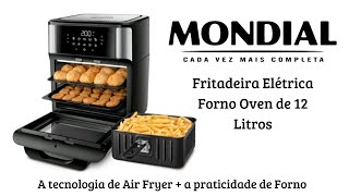 Fritadeira Air Fryer Forno Oven 12L da Mondial [upl. by Eineg]