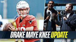 Drake Maye UPDATE Knee Injury  Rookie is IMPRESSING in Patriots Practice [upl. by Sayette]