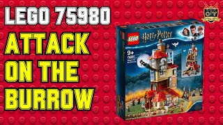 Attack on the Burrow  LEGO® Harry Potter 75980  Outside Views Lego and more [upl. by Aihsilat862]