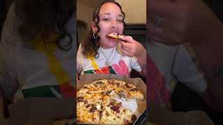 VIRAL DOMINOS PIZZA mukbang food [upl. by Harbison479]