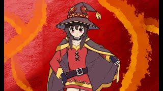 Drawing Megumin Konosuba  Artem Eternum [upl. by Nedrud959]