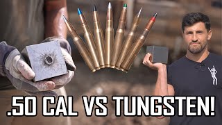 STRONGEST 50 Cal Rounds vs Tungsten Cube ft HoustonJones [upl. by Humberto]