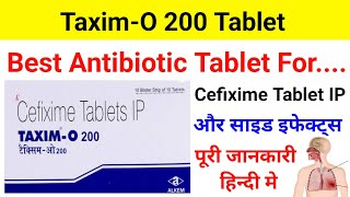 TaximO 200 TabletCefixime Tablet IP Uses  Dose  Review [upl. by Enilreug]