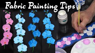 Fabric Painting on Black Silk  Rose and Orchid Ties Techniques amp Tutorial [upl. by Engel471]