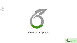 Overleaf Tips How to use templates [upl. by Enyalb]