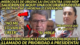 MIERCOLES DE URGEENCIA LLAMADO A PRESIDENTA ENCONTRARRON 1500 MDP AQUI PRI PAN MC Y MORENA ATONITOS [upl. by Niels250]