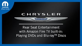 Rear Seat Entertainment w Amazon Fire TV Playing DVDs and Bluray™ Discs  2025 Chrysler Pacifica [upl. by Blondy975]