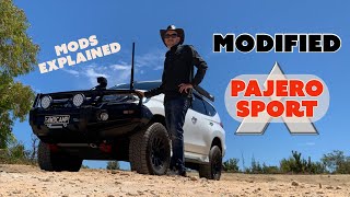 MODIFIED MITSUBISHI PAJERO SPORT Full WalkAround and Mods Explained [upl. by Sussman]