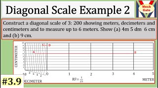 Diagonal Scale  Example 2  MechGate [upl. by Line]