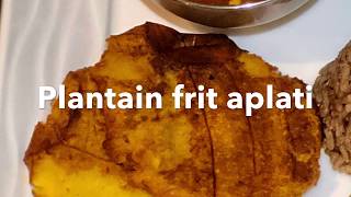 Banane plantain frit aplati [upl. by Islek]