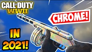 Unlocking Chrome Camo in 2021 COD WW2 Mastery Camo [upl. by Naiviv]