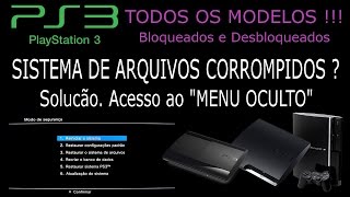 PS3 com SISTEMA DE ARQUIVOS CORROMPIDOS Solução para este problema [upl. by Borchers760]