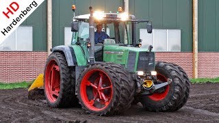 Land leveling  Fendt Favorit 916 Vario  Harcon  Kilveren  Egaliseren  Kroes  Uddel  2018 [upl. by Haughay632]