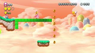 Super Mario Bros U Deluxe  Meringue Clouds  6 Snaking above Mist Valley [upl. by Rubens]