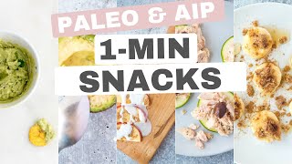 QUICK 1MINUTE SNACKS Paleo amp AIP [upl. by Ydasahc]