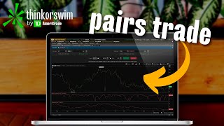 How to Use the Pair Trading Tool in ThinkorSwim [upl. by Hubbard]