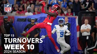 TOP 15 TURNOVERS From Week 10  NFL 2024 Season [upl. by Fregger]