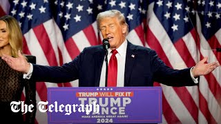 In full Donald Trump declares victory in 2024 US presidential election [upl. by Alfonzo]