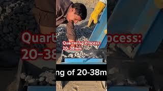 Quartering of 2038mm size of Aggregates construction highwaymaterials house highwayengineering [upl. by Vey]