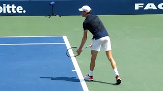 Jannik Sinner Serve Technique Slow Motion [upl. by Nonnad379]