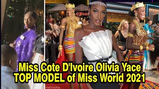 Miss Cote DIvoire Olivia Yace won Miss World 2021 Top Model [upl. by Pickens]