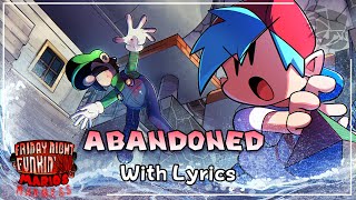 Abandoned WITH LYRICS  FNF Marios Madness Cover [upl. by Letniuq84]