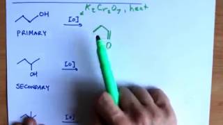 Oxidation of Alcohols Primary Secondary and Tertiary [upl. by Tongue343]