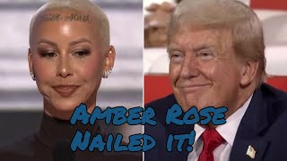 AMBER ROSE Why I Support Trump Over Biden 2024 [upl. by Edla]