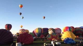 Albuquerque Balloon Fiesta 2012 Mass Ascension Time Lapse [upl. by Nomzaj492]