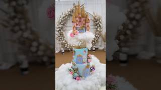 Whimsical Castle Cake for a Magical Engagement ceremony bigfatindianwedding cakedecorating [upl. by Airemahs]