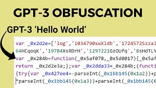 Obfuscating Python Code with GPT3 [upl. by Karina]