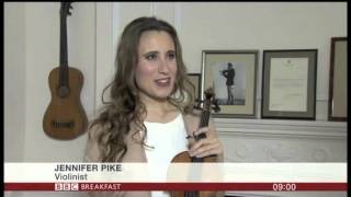 Jennifer Pike violin TV clips [upl. by Pallas]