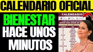 CALENDARIO OFICIAL BIENESTAR [upl. by Guibert]