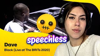 Reaction ▷ Dave  Dave  Black Live at The BRITs 2020 [upl. by Weider]